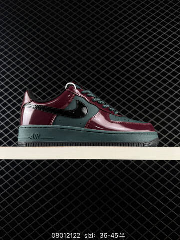 Nike Air Force 1 07 Burgundy Dark Green Black EU 36-45 Lifestyle - Unisex (BS-70006)