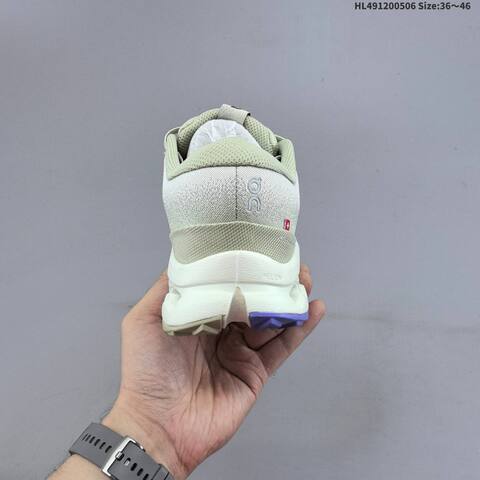 On Cloudsurfer Trail 2 WP Cream Ivory Pale Green Purple EU 36-46 Trail Shoe Trail Running Sneakers - Unisex (BS-69578)
