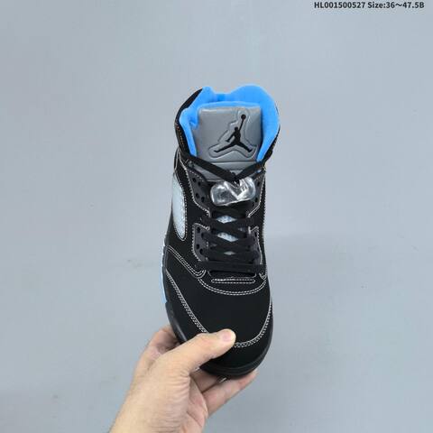 Jordan Air Jordan 5 Retro Black University Blue 36 47 5 Basketball - Unisex (BS-65853)