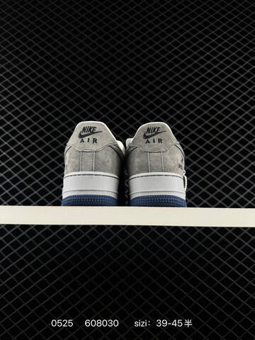 Nike Air Force 1 Low Grey White Navy Black EU 39-45 Skate - Unisex (BS-71213)