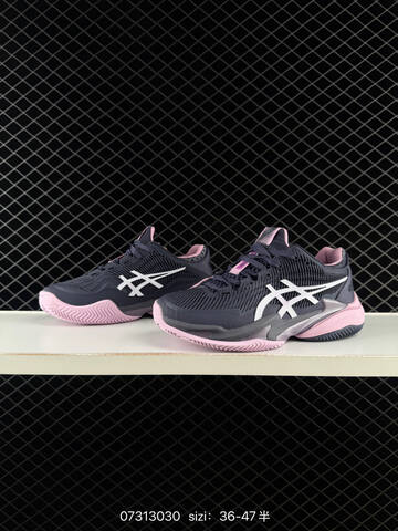 ASICS COURT FF3 NOVAK Dark Grey White Pink EU 36-47 Tennis Shoe Casual Sneakers - Unisex (BS-81665)