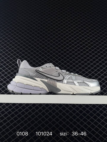 Nike V2K Run White Silver Cream Black EU 36-46 Running - Unisex (BS-73258)