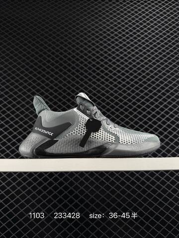 Adidas AlphaBounce Grey White Black EU 36-45 Basketball - Unisex (BS-77420)