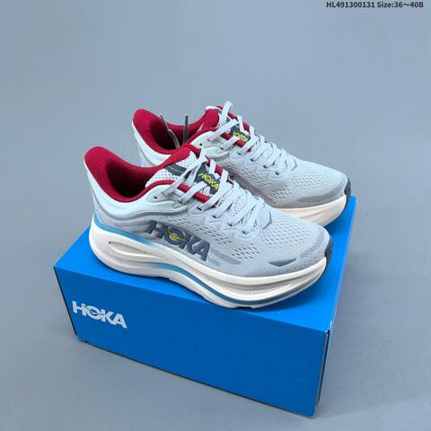 HOKA ONE ONE Bondi 9 Light Off White Mint Green Silver EU 36-40 Running Shoe Running Sneakers - Unisex (BS-69394)