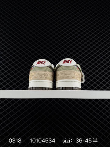 Nike Dunk SB Low Beige Olive White With Red Accents EU 36-45 5 Skate - Unisex (BS-72596)