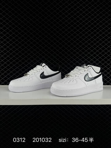 Nike Air Force 1 07 White Black EU 36-45 5 Lifestyle - Unisex (BS-72675)