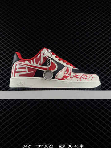 Nike Air Force 1 Low Multiple Custom Colorways Light Blue Beige Doraemon Print Black Red White Graffiti Print Dark Grey Black Beige MLB NY Print Black Beige Light Blue Supreme Co-branded EU 36-45 With Half Sizes Lifestyle - Unisex BS-71967