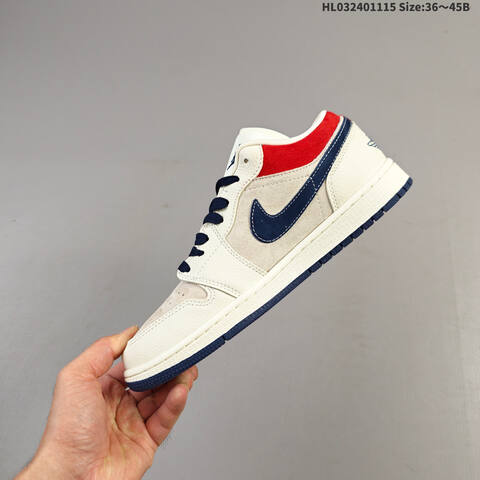 Jordan Air Jordan 1 Low Sail Navy Red EU 36-45 Basketball - Unisex (BS-63716)