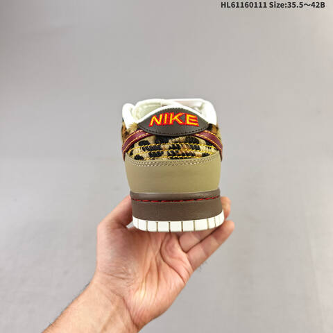 Nike SB Dunk Low Beige Brown Red Yellow EU 35 5-42 Skate Shoe - Unisex (BS-63608)