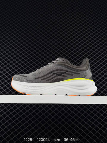 HOKA ONE ONE Bondi 9 Grey White Neon Yellow Orange EU 36-45 Running Shoe Running Sneakers - Unisex (BS-86339)
