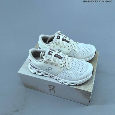 On Running Cloud X 4 Cream White Grey EU 36-40 Running Shoe Running Sneakers - Unisex (BS-69576)