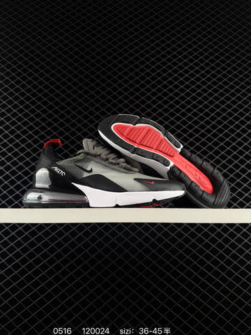 Nike Air Max 270 Grey Black White Red EU 36-45 Running - Unisex (BS-71399)