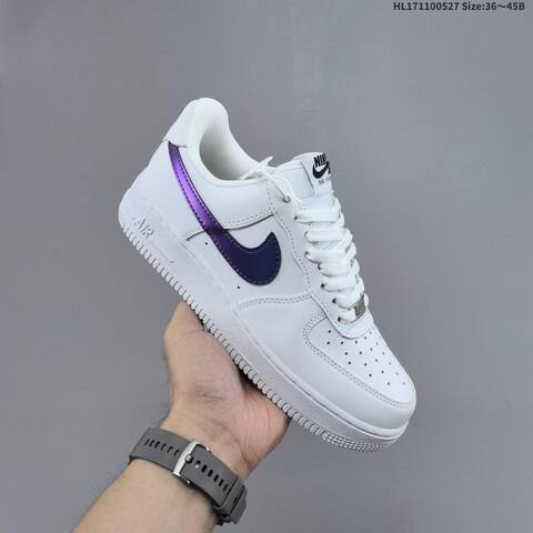 Nike Air Force 1 07 White Iridescent Purple EU 36-45 Sneaker - Unisex BS-60097