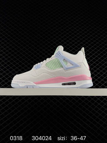 Jordan Air Jordan 4 Retro IB7068 100 White Mint Green Pink Light Blue EU 36-47 Basketball Shoe - Unisex BS-79646