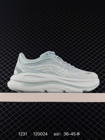 HOKA ONE ONE Bondi 9 Light Blue White EU 36-45 Running Shoe Running Sneakers Unisex BS-86337