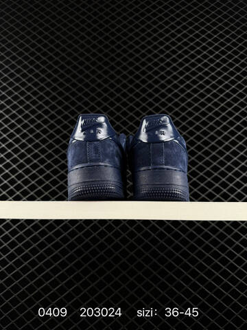 Nike Air Force 1 07 Low Midnight Navy Suede With Patent Navy Swoosh EU 36-45 Lifestyle - Unisex BS-72224