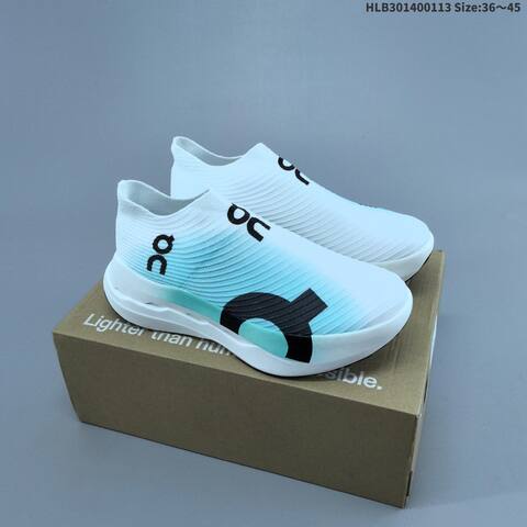 On Cloudboom Strike LS White Black Neon Yellow EU 36-45 Running Shoe Running Sneakers - Unisex (BS-69710)