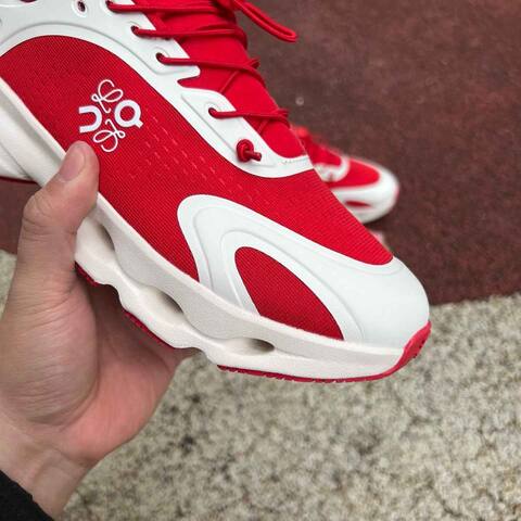 LOEWE x On Cloudsolo 3WF30604603 Red Off White US 7 EU 38 UK 5 JP 24 Running Shoe Running Sneakers - Women's (BS-86773)