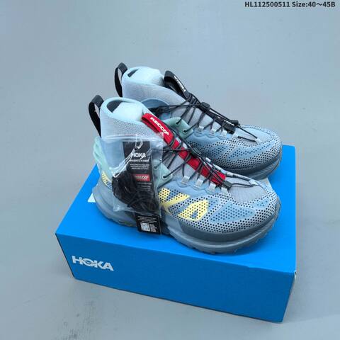 HOKA ONE ONE Mafate X Hike TPU Cream Black Orange Red EU 40-45 Trail Shoe Trail Running Sneakers - Men's (BS-69341)
