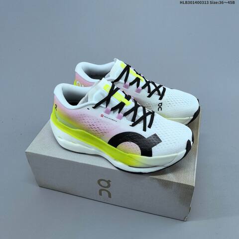 On Running Cloudboom Max Black White Or White Light Blue Navy EU 36-45 Running Shoe Running Sneakers - Unisex (BS-69678)