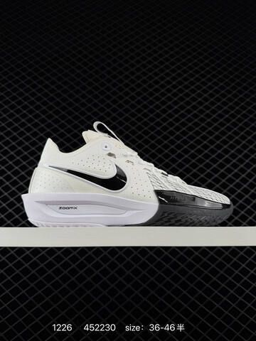 Nike Air Zoom G T Cut 3 White Black Red EU 36-46 5 Basketball - Unisex (BS-73485)