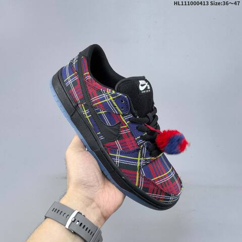 Nike SB Dunk Low Black Red Blue Yellow EU 36-47 Skate Shoe - Unisex BS-60772