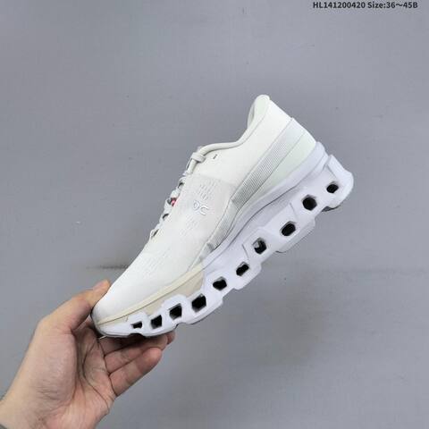 On Running Cloudmonster 2 White Silver Beige EU 36-45 Running Shoe Running Sneakers - Unisex (BS-69594)