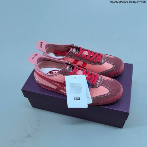 Onitsuka Tiger Mexico 66 NM Pink Burgundy Metallic Red EU 35-45 Sneaker Casual Sneakers - Unisex (BS-68850)