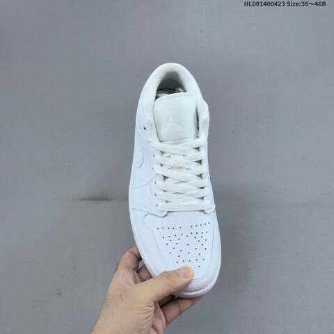 Jordan Air Jordan 1 Low Triple White EU 36-46 Basketball - Unisex (BS-66078)