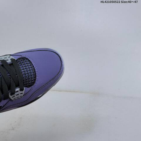Jordan Air Jordan 4 Retro FV5029-500 Purple Black Grey Yellow EU 40-47 Basketball - Men's (BS-65899)