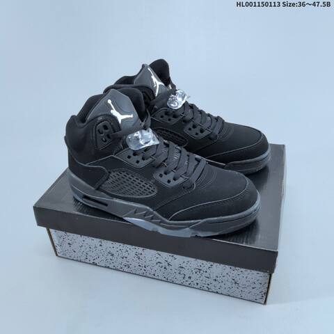 Jordan Air Jordan 5 Retro Black Cat Black EU 36-47 5 Basketball - Unisex (BS-66991)