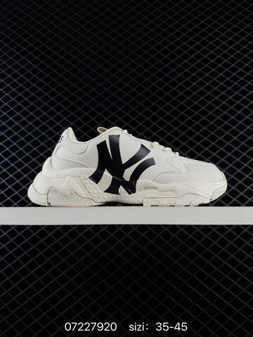 MLB LA Big Ball Chunky White Navy Blue Grey EU 35-45 Sneaker Casual Sneakers - Unisex