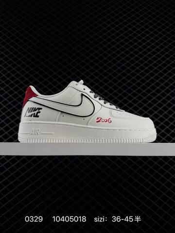 Nike Air Force 1 07 White Black Red EU 36-45 Skate - Unisex BS-72380