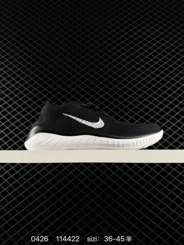 Nike Free RN Flyknit 2018 Black White EU 36-45 Running - Unisex (BS-71847)
