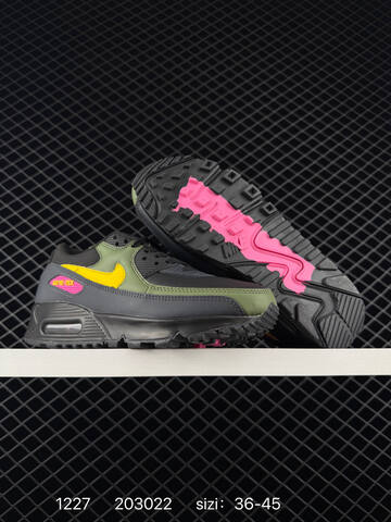 Nike Air Max 90 Black Olive Yellow Pink And Navy White Yellow EU 36-45 Lifestyle - Unisex (BS-73450)