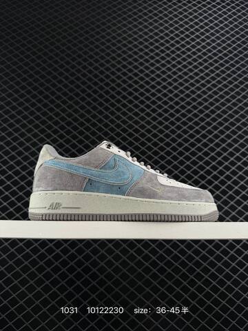 Nike Air Force 1 Low 07 Gray Blue White EU 36-45 Casual - Unisex (BS-74448)