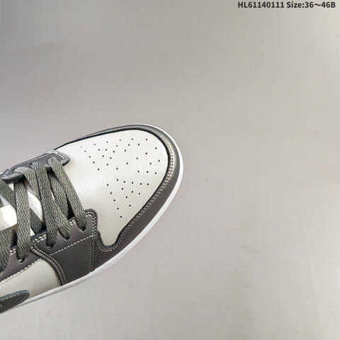 Jordan Air Jordan 1 Low OG HV4398-014 Grey White EU 36-46 Casual - Unisex (BS-63609)