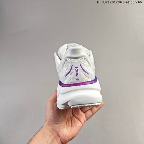 HOKA ONE ONE Bondi 9 White Blue Purple EU 36-46 Running Shoe Running Sneakers - Unisex (BS-69437)