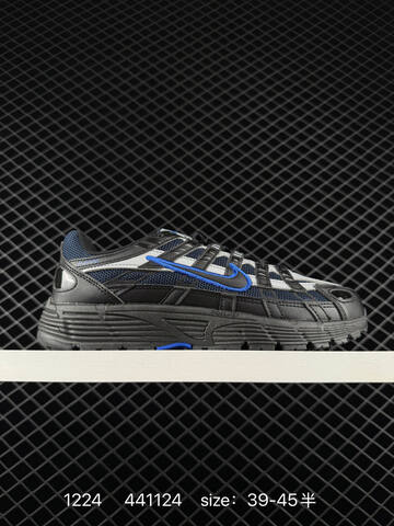 Nike P-6000 IF6199-002 Black Silver White Blue EU 39-45 5 Running - Unisex (BS-73523)