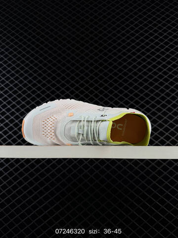 On Running Cloud 6 Coast White Light Blue Orange Lime EU 36-45 Running Shoe Running Sneakers - Unisex (BS-84995)