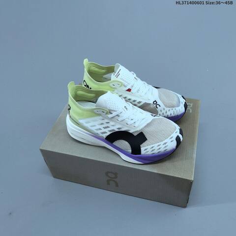 On Cloudboom Strike Neon Yellow Black White EU 36-45 Running Shoe Running Sneakers - Unisex (BS-69504)