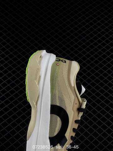 On Cloudmonster 3 Hyper Beige Black White Neon Green EU 36-45 Running Shoe Running Sneakers - Unisex (BS-84996)