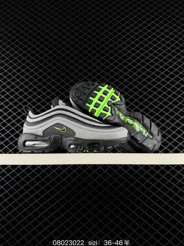 Nike Air Max 97 95 Ducks Of a Feather II1711-900 Black Grey Neon Green Metallic Gold EU 36-46 Lifestyle - Unisex (BS-69984)