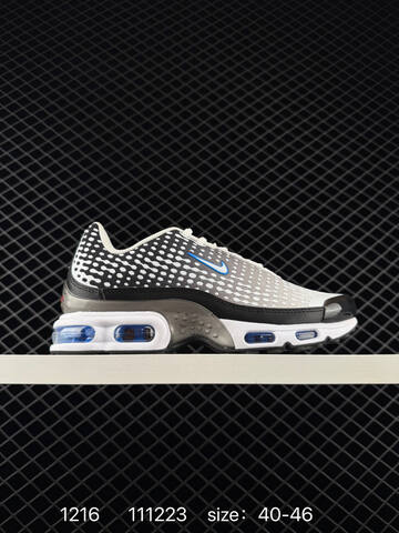 Nike Air Max Plus TN Ultra Black White And White Black Blue EU 40-46 Running - Men's (BS-73657)