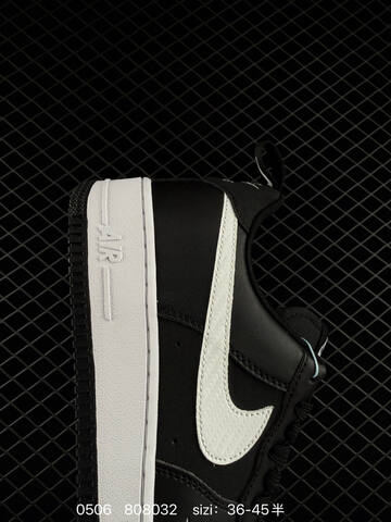 Nike Air Force 1 07 Black White EU 36-45 5 Casual - Unisex (BS-71667)