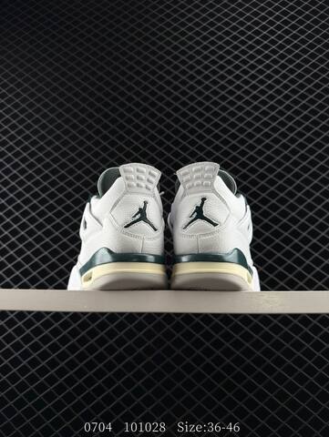 Jordan Air Jordan 4 Retro FQ8138-103 White Oxidized Green Cream Grey EU 36-46 Basketball Shoe - Unisex BS-81101