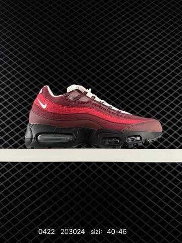 Nike Air Max 95 TT Burgundy Red Black White EU 40-46 Lifestyle - Men's (BS-71938)