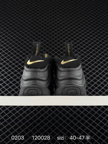Nike Air Foamposite One Black Metallic Gold EU 40-47 5 Basketball - Men's (BS-72843)