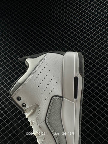 Jordan Air Jordan 2 White Light Grey Dark Grey Black EU 36-45 Basketball Shoe - Unisex BS-80556