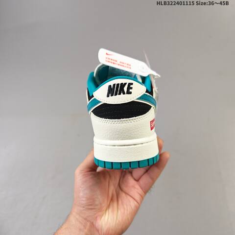 Nike Dunk SB Low Off White Black Teal Red EU 36-45 Skate Shoe - Unisex (BS-63674)